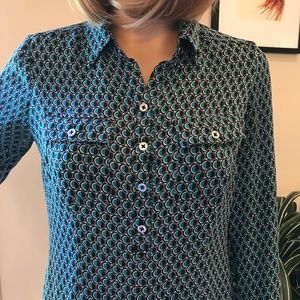 WHBM Silk Blouse Sz 2